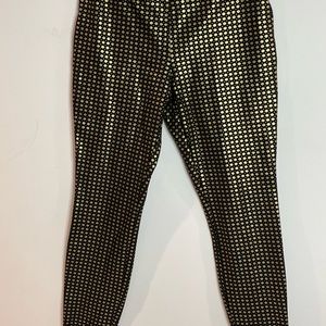 Maison Jules Women’s Polka-Dot Pull-On Skinny Party Pants
